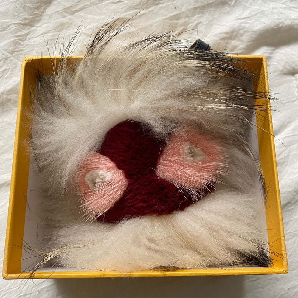 Authentic Fendi Fur Monster Keychain